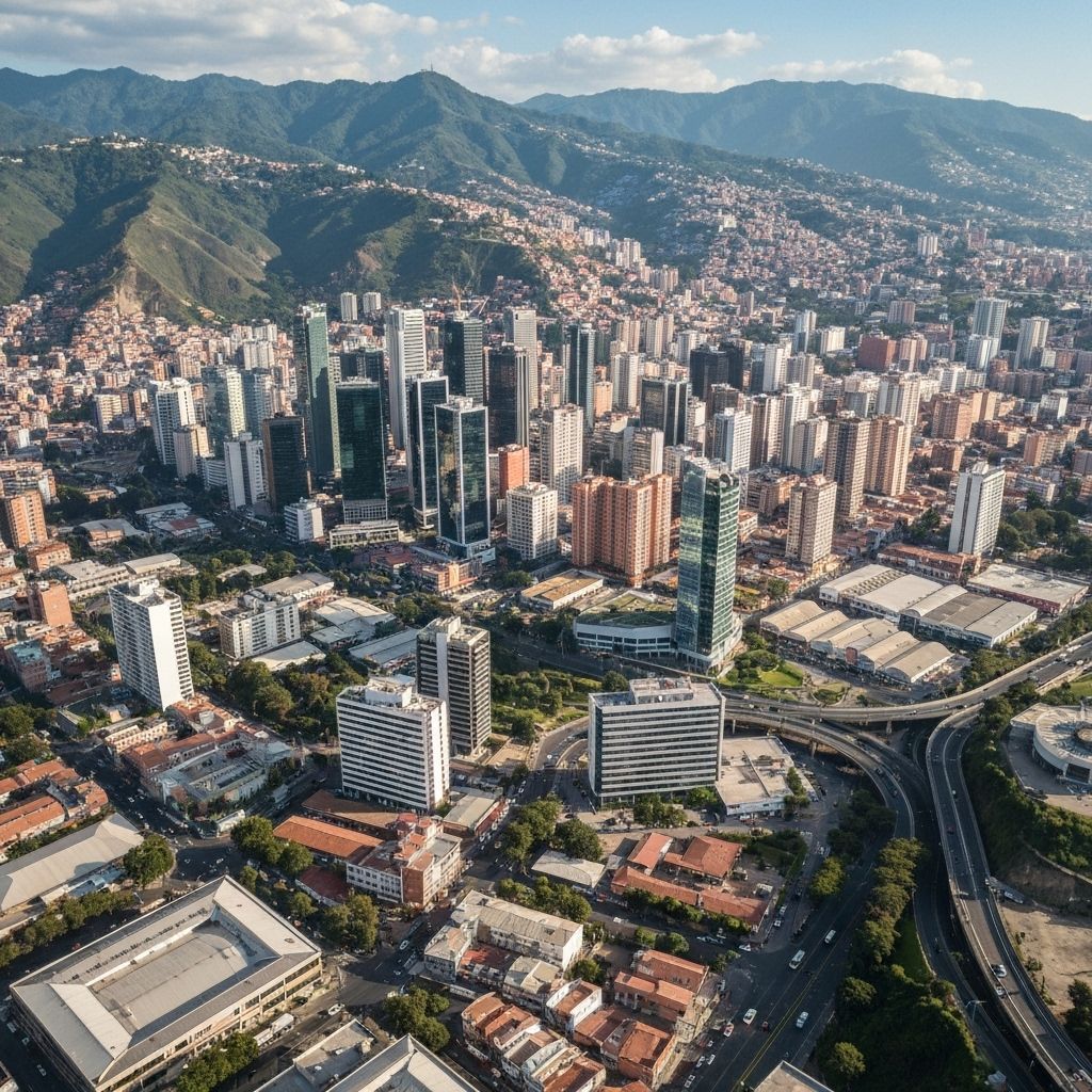 Vista aérea de Caracas
